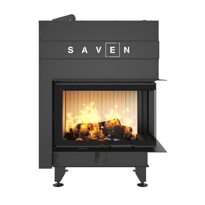 Fireplace insert SAVEN Energy Up 75x50x47R (15,1 kW) ECO. Photo 3D