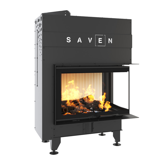 Fireplace insert SAVEN Energy Up 75x50x47R (15,1 kW) ECO. Photo 3D