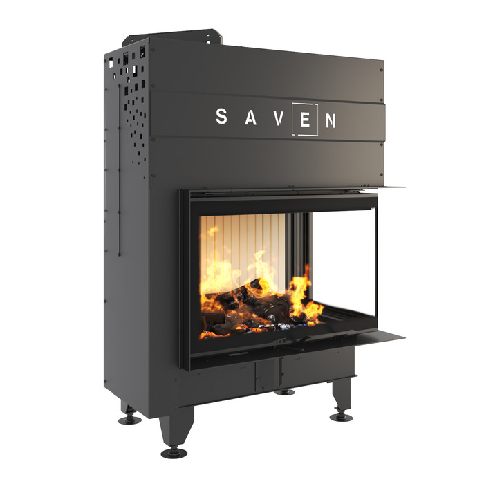 Fireplace insert SAVEN Energy Up 75x50x47R (15,1 kW) ECO. Photo 3D
