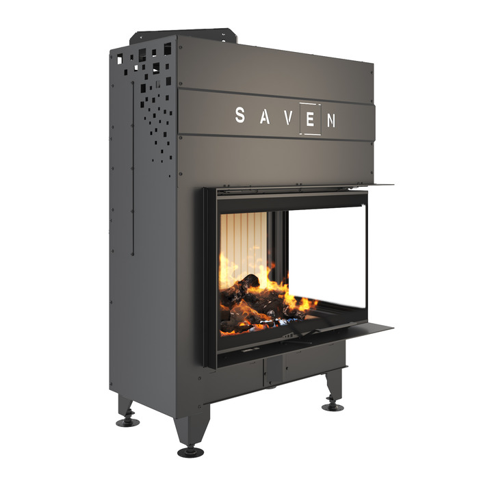Fireplace insert SAVEN Energy Up 75x50x47R (15,1 kW) ECO. Photo 3D