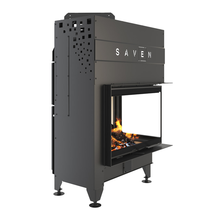 Fireplace insert SAVEN Energy Up 75x50x47R (15,1 kW) ECO. Photo 3D