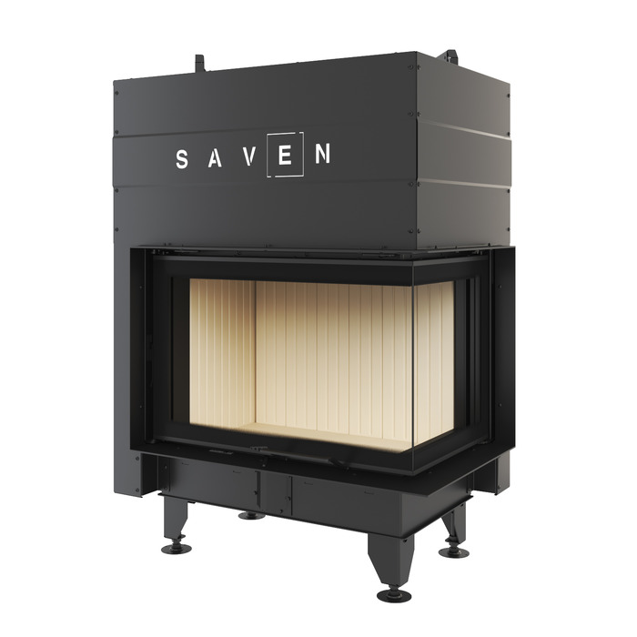 Fireplace insert SAVEN Energy Up 75x50x47R (15,1 kW) ECO. Photo 3D