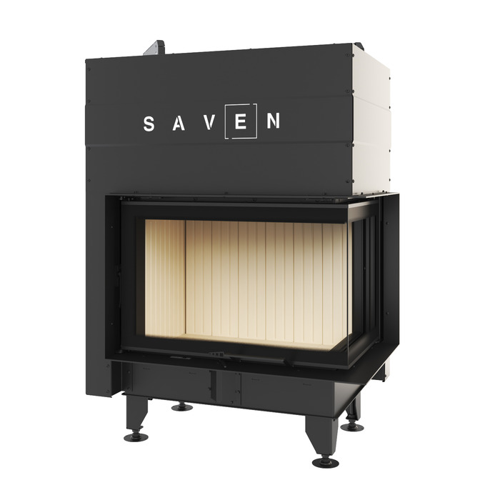 Fireplace insert SAVEN Energy Up 75x50x47R (15,1 kW) ECO. Photo 3D