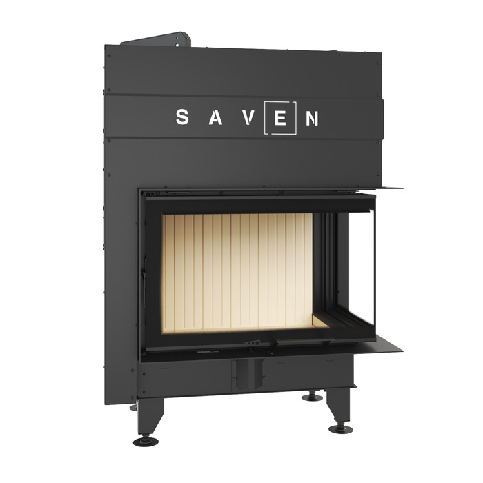 Fireplace insert SAVEN Energy Up 75x50x47R (15,1 kW) ECO. Photo 3D