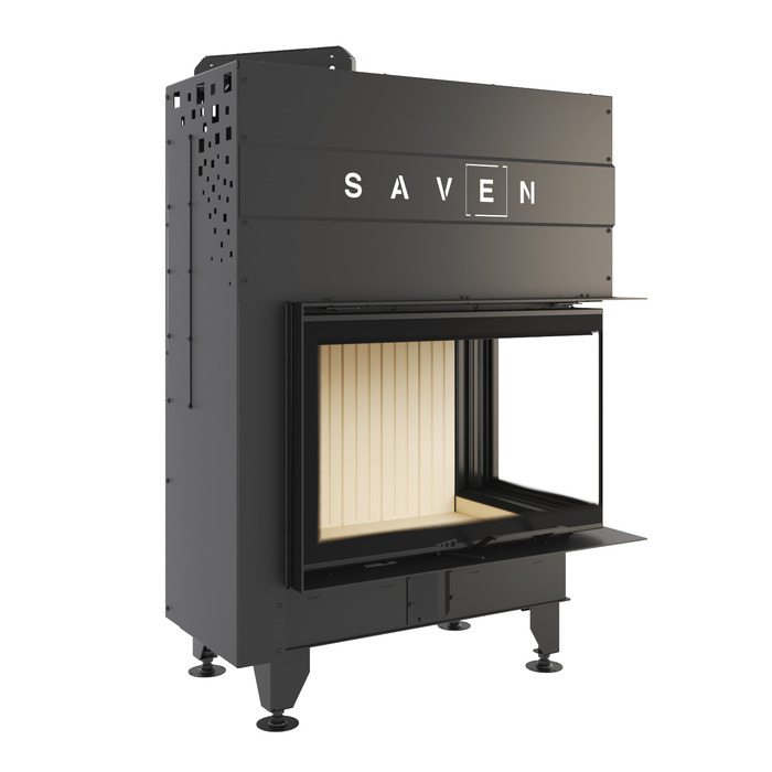 Fireplace insert SAVEN Energy Up 75x50x47R (15,1 kW) ECO. Photo 3D