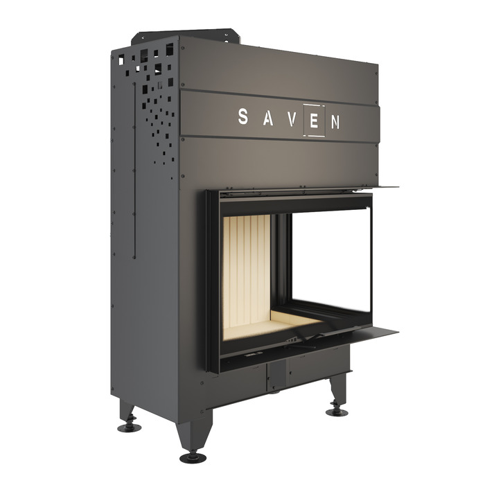 Fireplace insert SAVEN Energy Up 75x50x47R (15,1 kW) ECO. Photo 3D