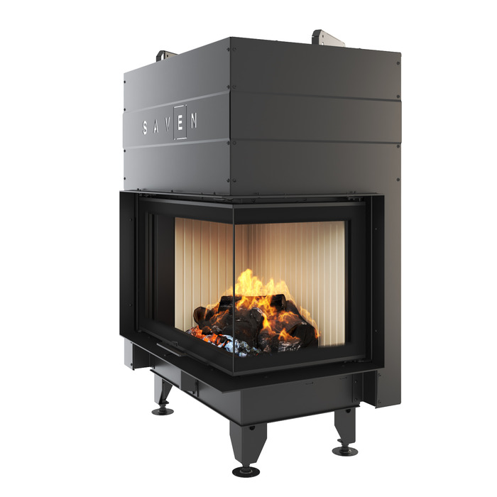 Fireplace insert SAVEN Energy Up 75x50x47R (15,1 kW) ECO. Photo 3D