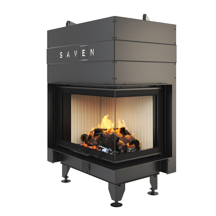 Fireplace insert SAVEN Energy Up 75x50x47R (15,1 kW) ECO. Photo 3D