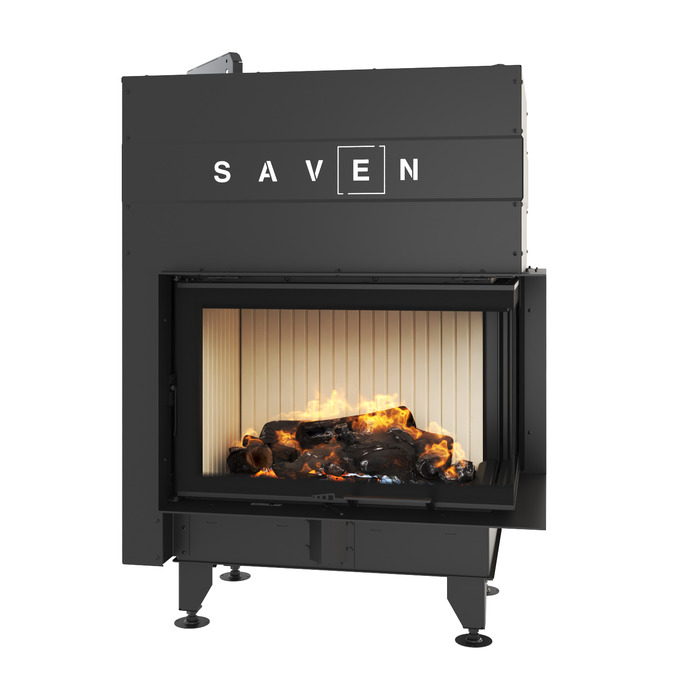 Fireplace insert SAVEN Energy Up 75x50x47R (15,1 kW) ECO. Photo 3D