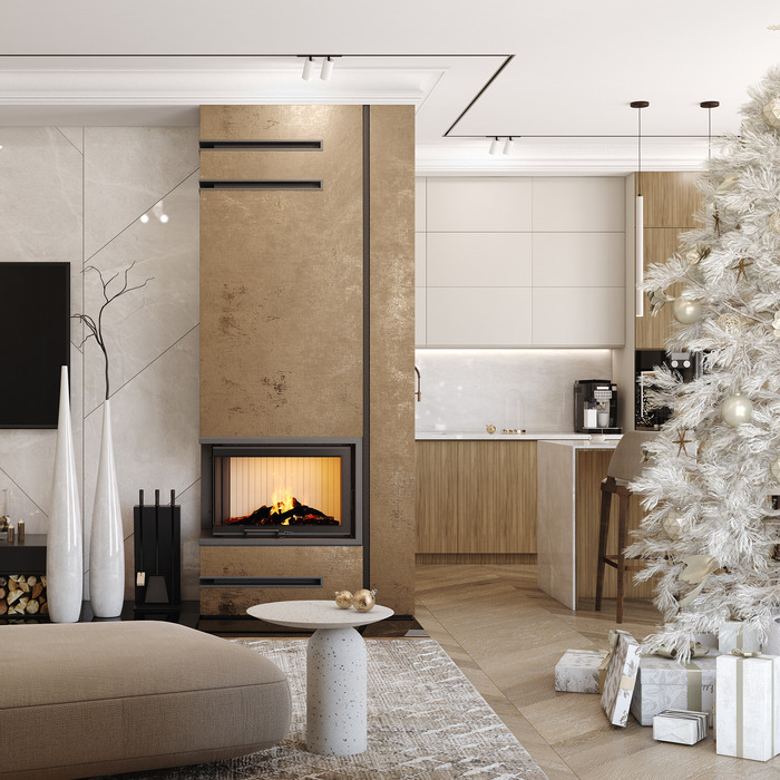 Fireplace insert SAVEN Energy Up 75x50x47R (15,1 kW) ECO. Photo 3