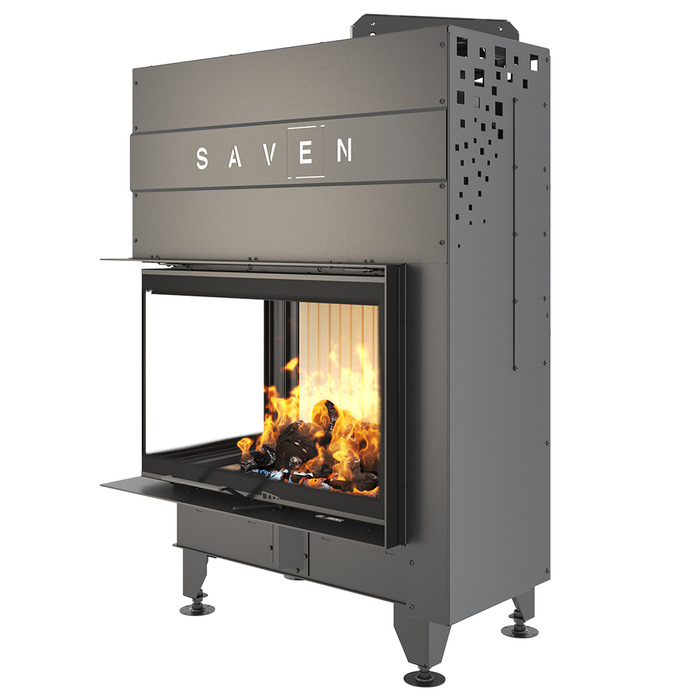 Fireplace insert SAVEN Energy Up 75x50x47L (15,1 kW) ECO. Photo 5