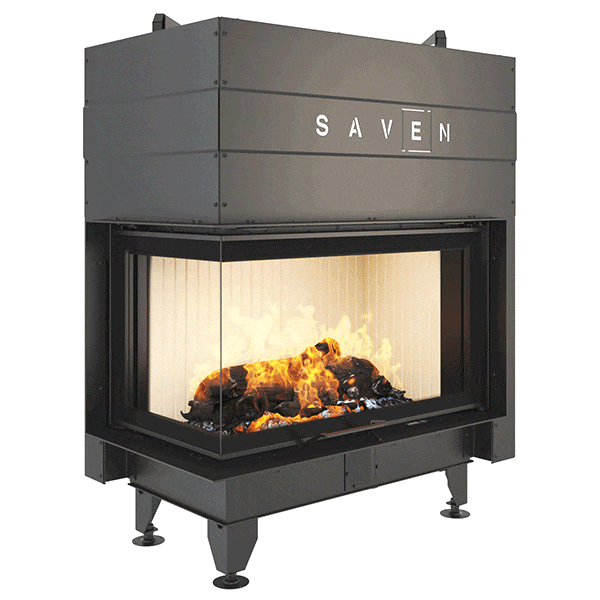 Fireplace insert SAVEN Energy Up 75x50x47L (15,1 kW) ECO. Photo 2