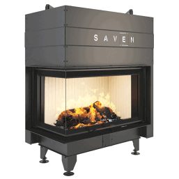 Fireplace insert SAVEN Energy Up 75x50x47L (15,1 kW) ECO. Photo 2