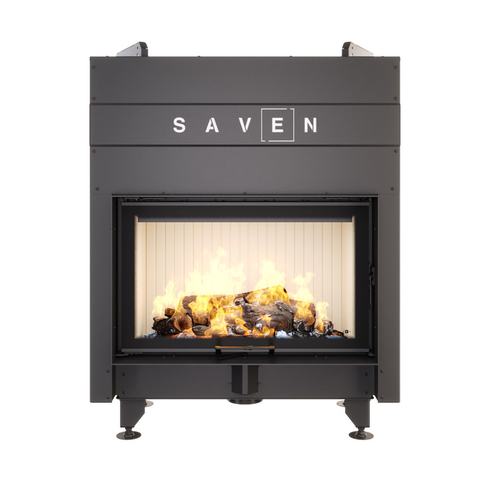 Fireplace insert SAVEN Energy Up 80x50 (17,0 kW) ECO. Photo 3D