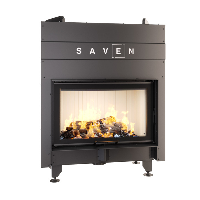 Fireplace insert SAVEN Energy Up 80x50 (17,0 kW) ECO. Photo 3D
