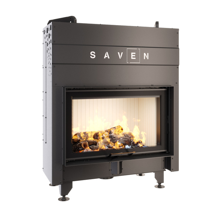 Fireplace insert SAVEN Energy Up 80x50 (17,0 kW) ECO. Photo 3D