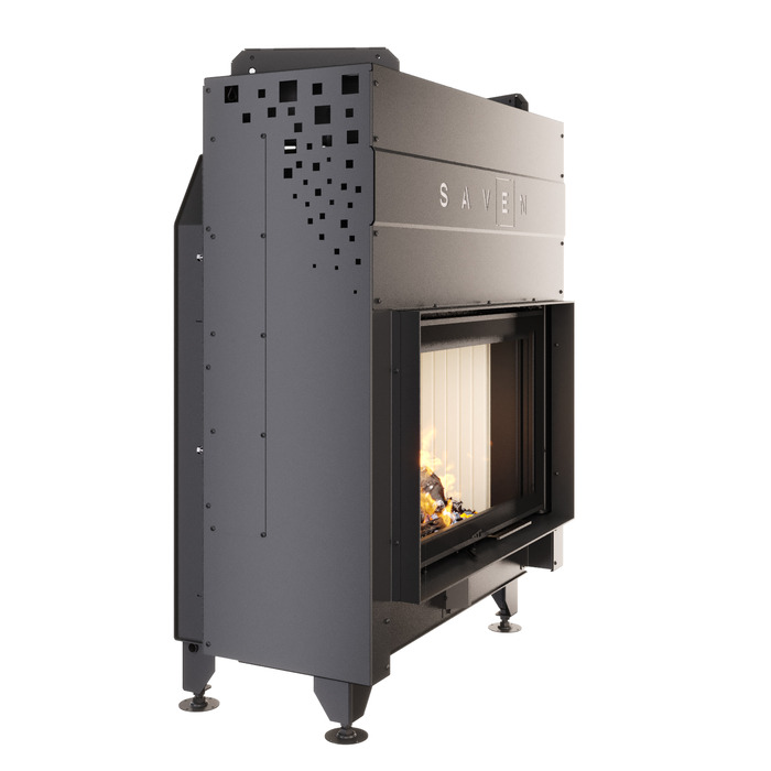 Fireplace insert SAVEN Energy Up 80x50 (17,0 kW) ECO. Photo 3D
