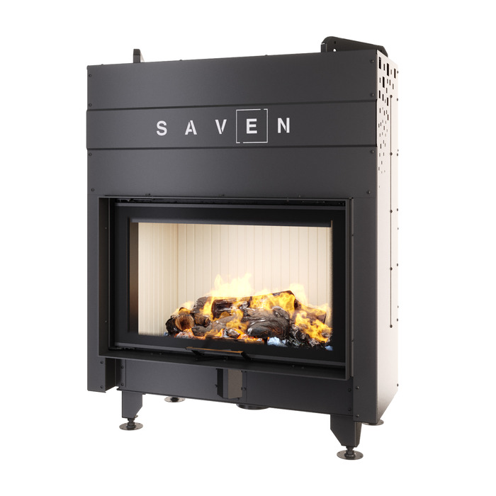 Fireplace insert SAVEN Energy Up 80x50 (17,0 kW) ECO. Photo 3D