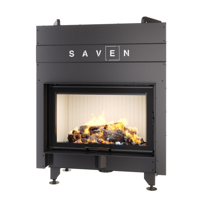 Fireplace insert SAVEN Energy Up 80x50 (17,0 kW) ECO. Photo 3D