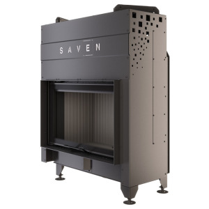 Fireplace insert SAVEN Energy Up 80x50 Black (17,0 kW) ECO. Photo 5