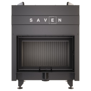 Fireplace insert SAVEN Energy Up 80x50 Black (17,0 kW) ECO. Photo 6