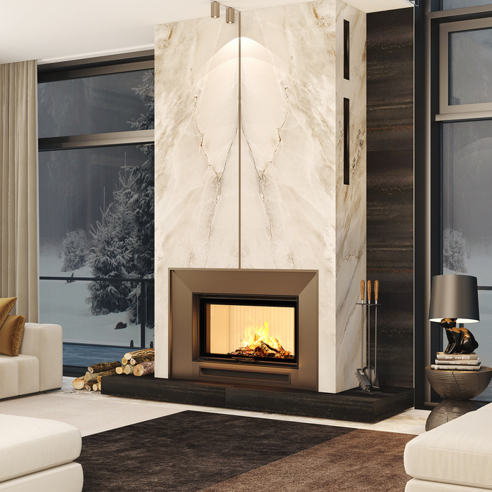 Fireplace insert SAVEN Energy Up 90x50 (19,0 kW) ECO. Photo 12