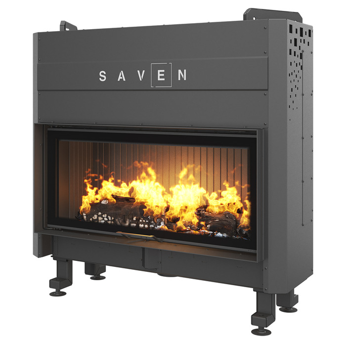 Fireplace insert SAVEN Balance Up 110x50 Black ECO. Photo 2