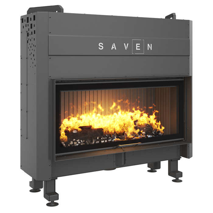 Fireplace insert SAVEN Balance Up 110x50 Black ECO. Photo 3