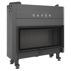 Fireplace insert SAVEN Balance Up 110x50 Black ECO. Photo 6