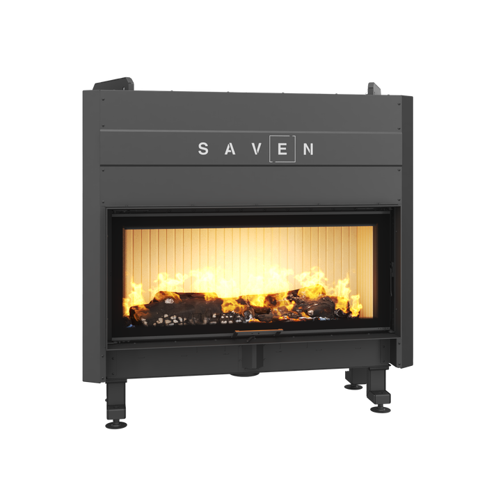 Fireplace insert SAVEN Balance Up 110x50 ECO. Photo 3D