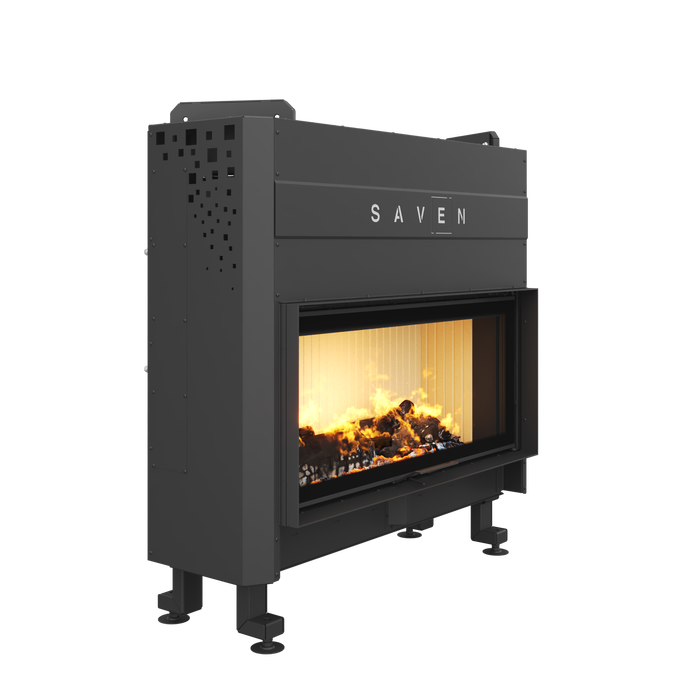 Fireplace insert SAVEN Balance Up 110x50 ECO. Photo 3D