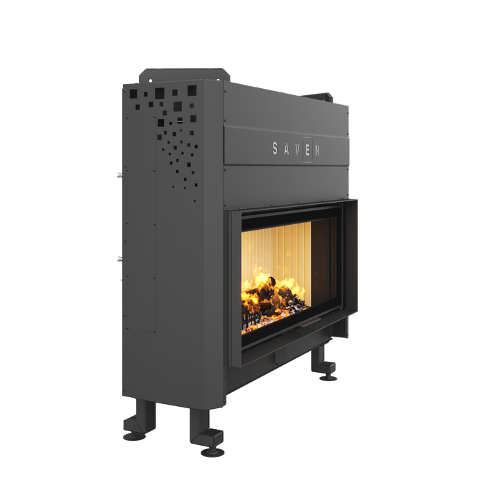 Fireplace insert SAVEN Balance Up 110x50 ECO. Photo 3D