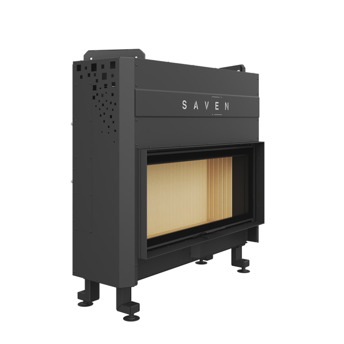 Fireplace insert SAVEN Balance Up 110x50 ECO. Photo 3D