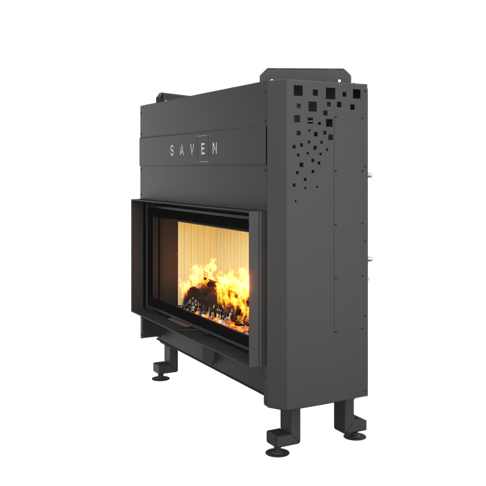 Fireplace insert SAVEN Balance Up 110x50 ECO. Photo 3D
