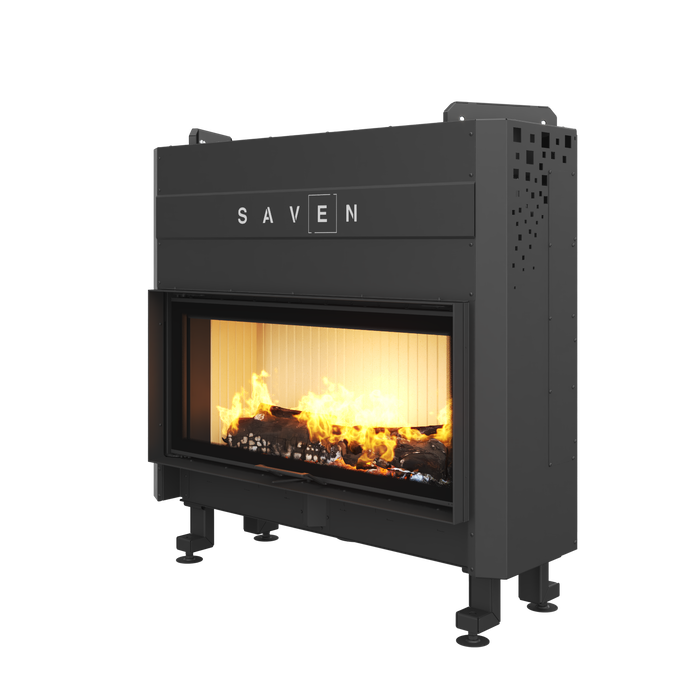 Fireplace insert SAVEN Balance Up 110x50 ECO. Photo 3D