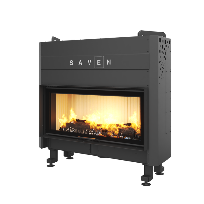 Fireplace insert SAVEN Balance Up 110x50 ECO. Photo 3D