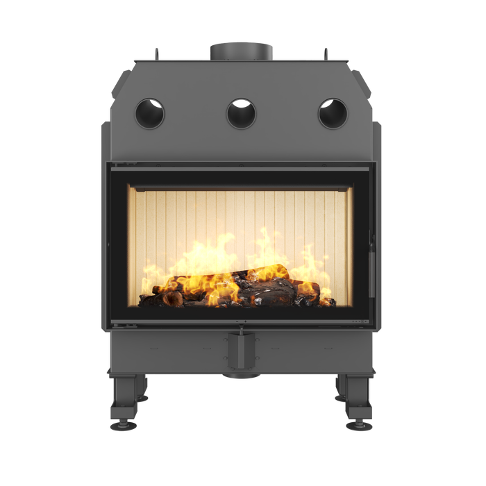 Fireplace insert SAVEN Balance 80x50 Black ECO. Photo 3D
