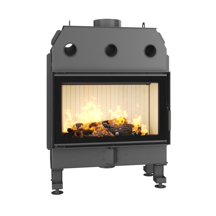 Fireplace insert SAVEN Balance 80x50 Black ECO. Photo 3D