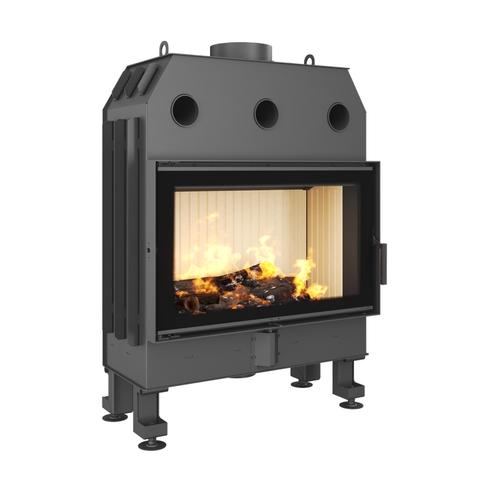 Fireplace insert SAVEN Balance 80x50 Black ECO. Photo 3D