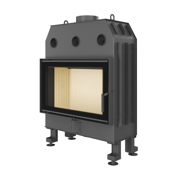 Fireplace insert SAVEN Balance 80x50 Black ECO. Photo 3D