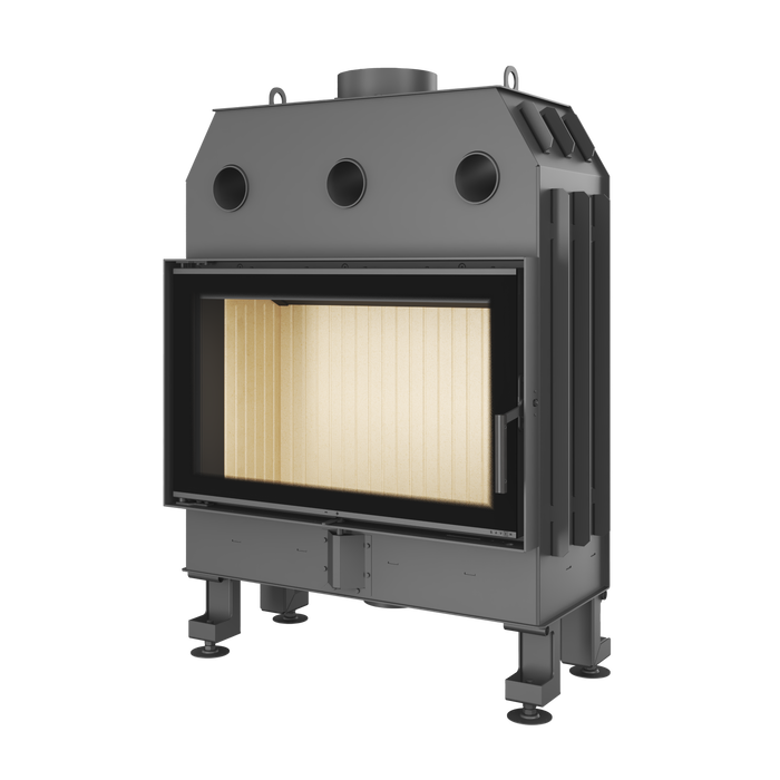 Fireplace insert SAVEN Balance 80x50 Black ECO. Photo 3D