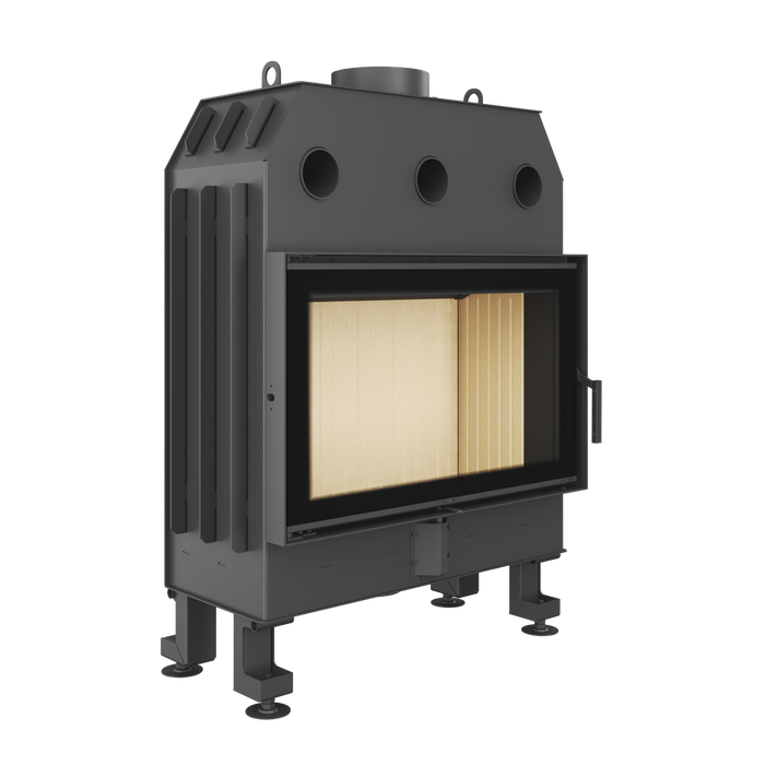 Fireplace insert SAVEN Balance 80x50 Black ECO. Photo 3D