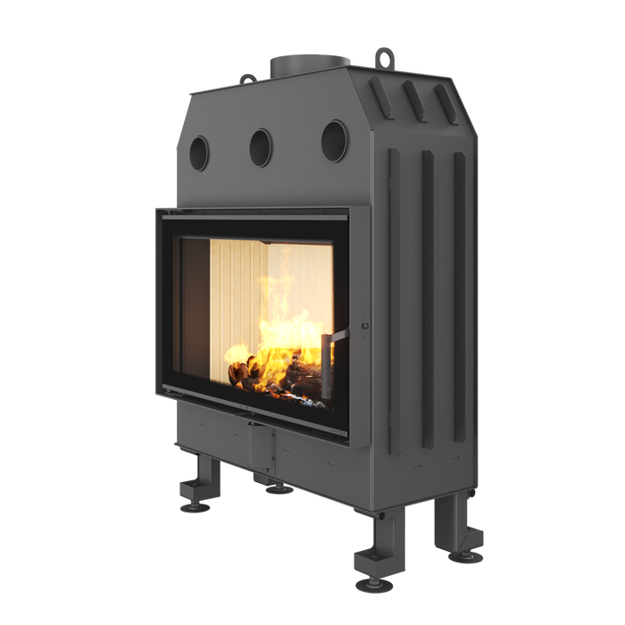 Fireplace insert SAVEN Balance 80x50 Black ECO. Photo 3D