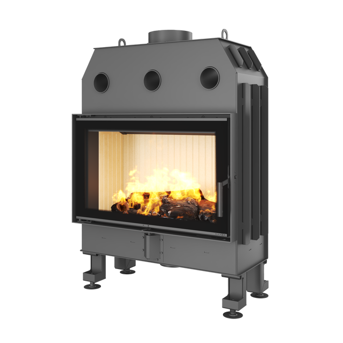 Fireplace insert SAVEN Balance 80x50 Black ECO. Photo 3D