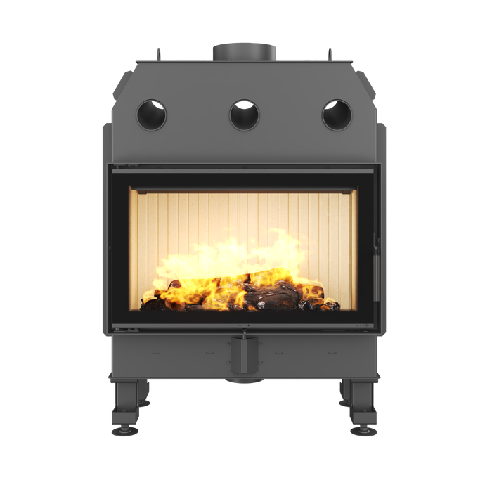 Fireplace insert SAVEN Balance 80x50 Black ECO. Photo 3D