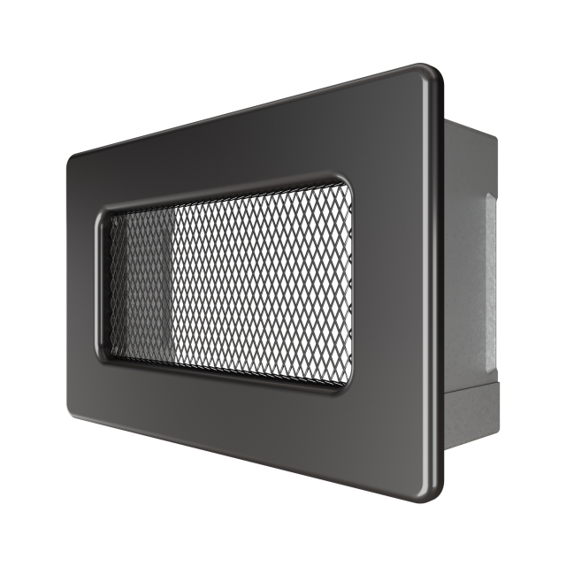 Fireplace ventilation grille SAVEN 11x17 graphite. Photo 2