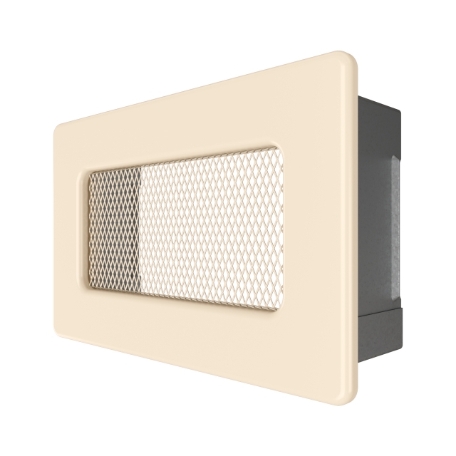 Fireplace ventilation grille SAVEN 11x17 cream. Photo 2