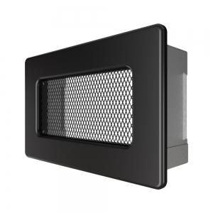 Fireplace ventilation grille SAVEN 11x17 black. Photo 2