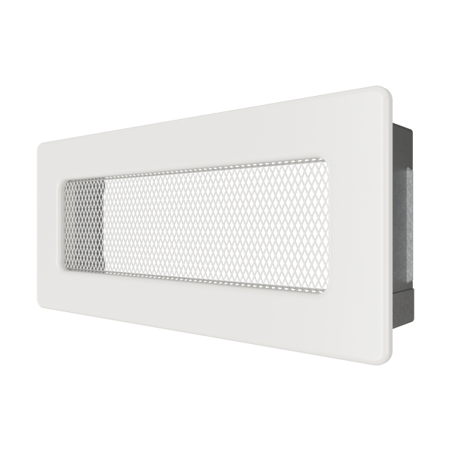 Fireplace ventilation grille SAVEN 11x24 white. Photo 2
