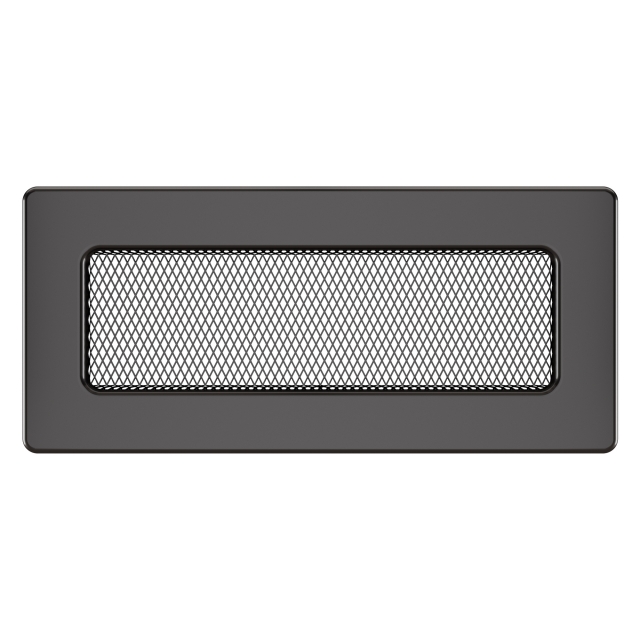 Fireplace ventilation grille SAVEN 11x24 graphite